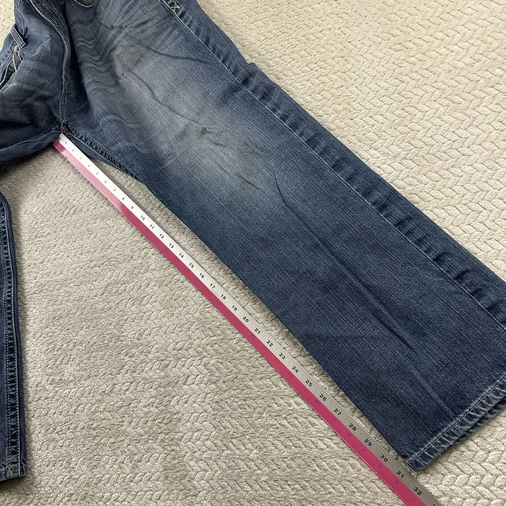 Ariat M2 Jeans Mens 40x32 Traditional Relaxed Boot Cut Blue Denim Western Work - Picture 9 of 16